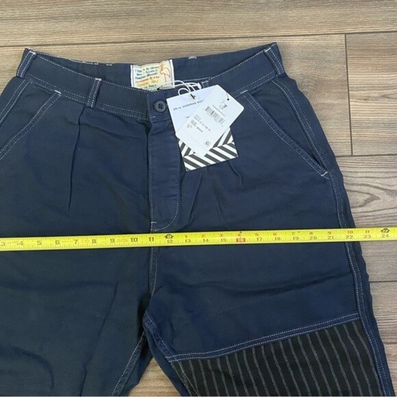 Sandrine Rose x Free People French Worker patch pants NWT Womens Sz 29 - Picture 9 of 15